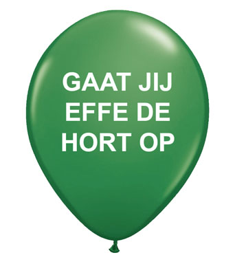 Gaat jij effe de hort op